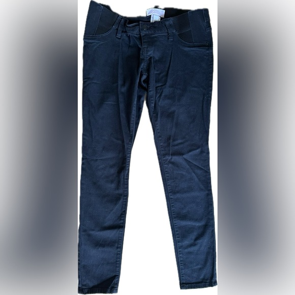 Isabel Maternity Black Skinny Pants - Picture 2 of 7